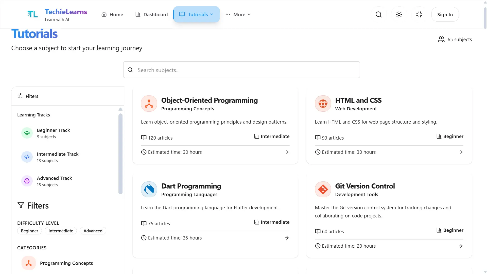 Screenshot 7 of TechieLearns — AI Learning Platform