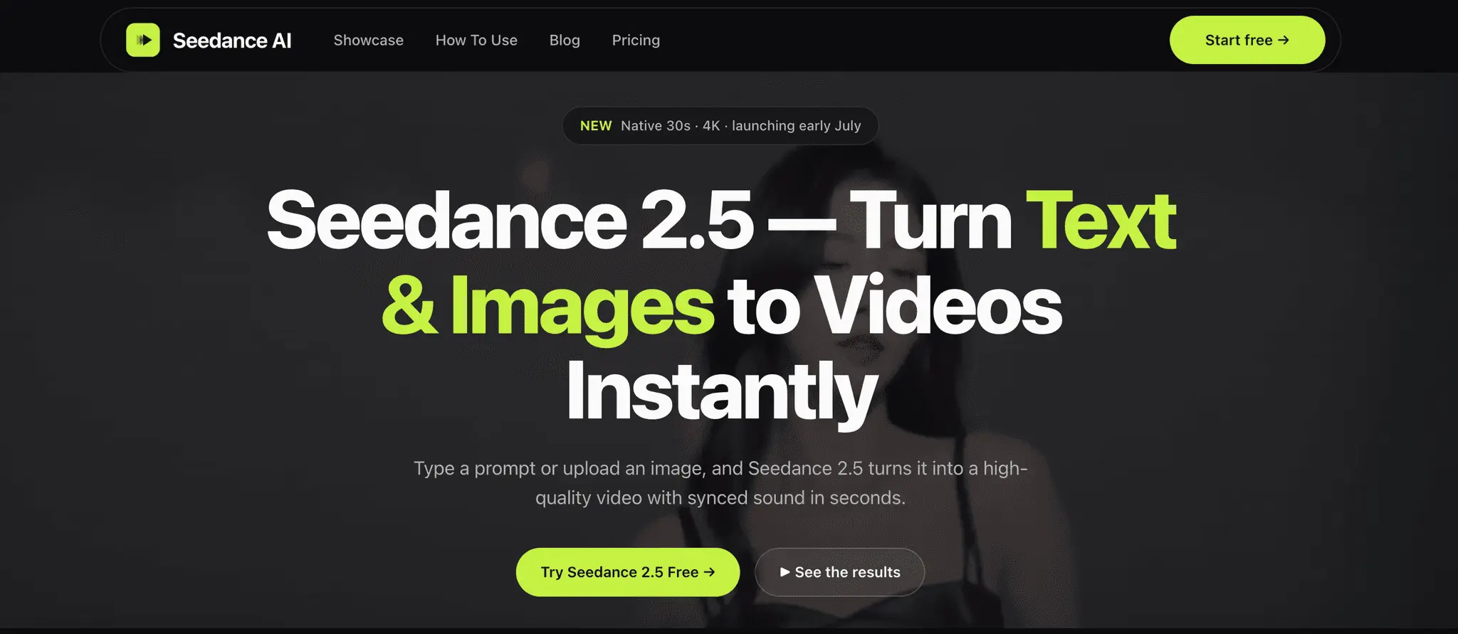 Screenshot 1 of Seedance 2.5 | Text & Image to Video