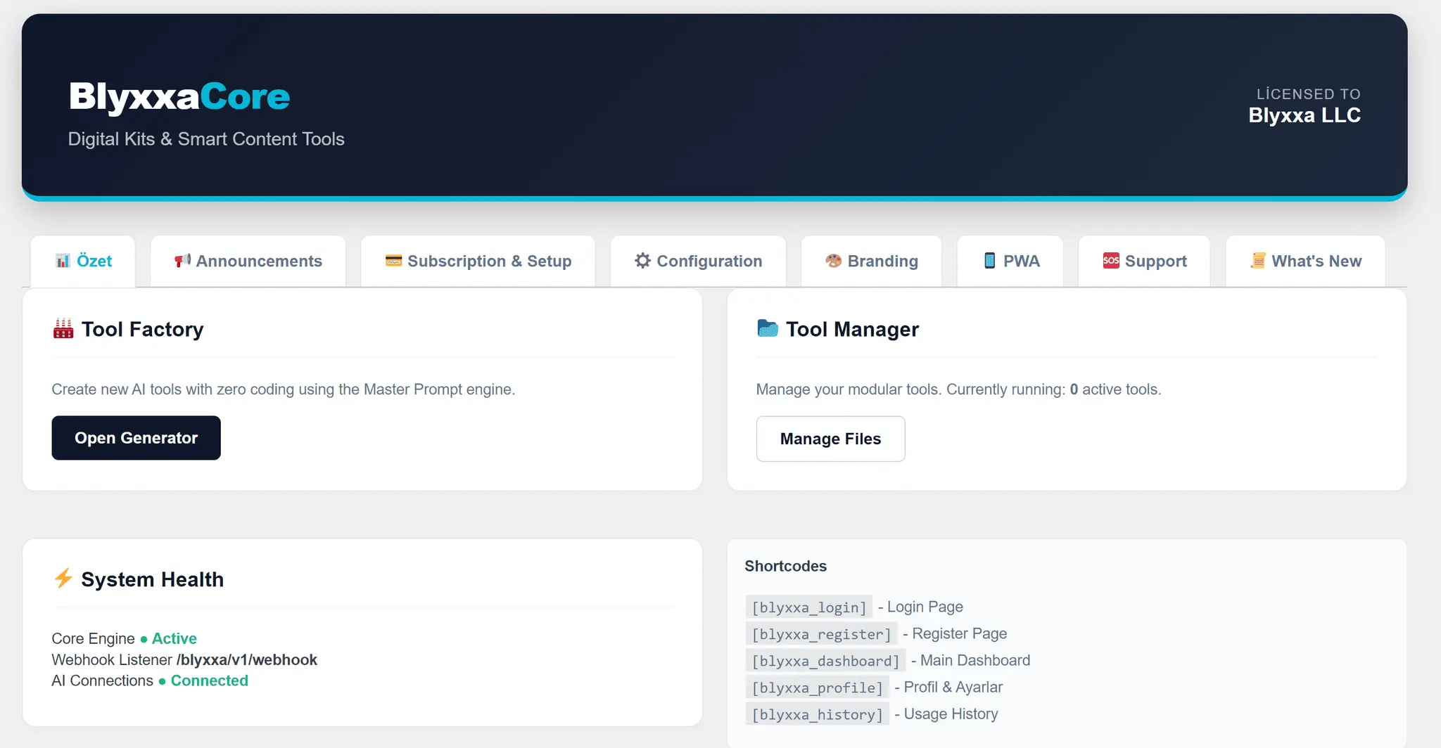 Screenshot 4 of Blyxxa SaaS Engine