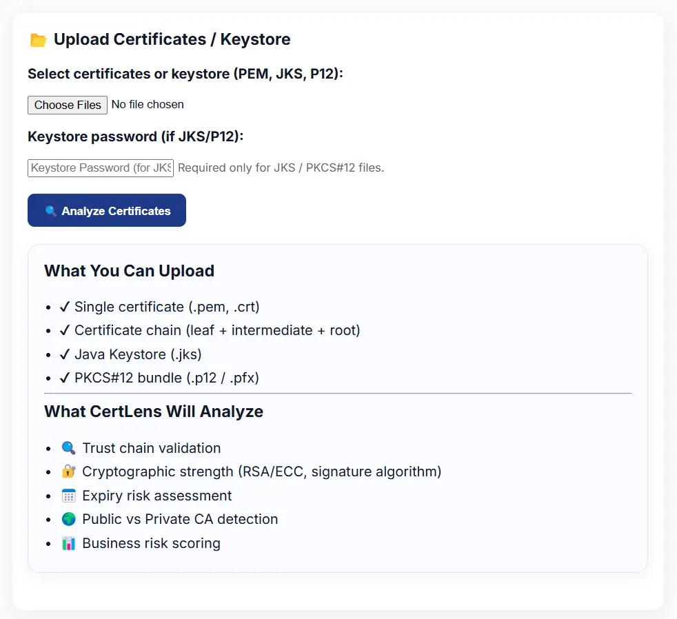 Screenshot 1 of CertLens