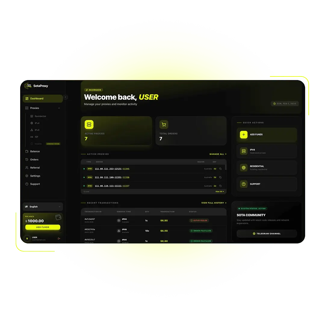 Screenshot 1 of SotaProxy