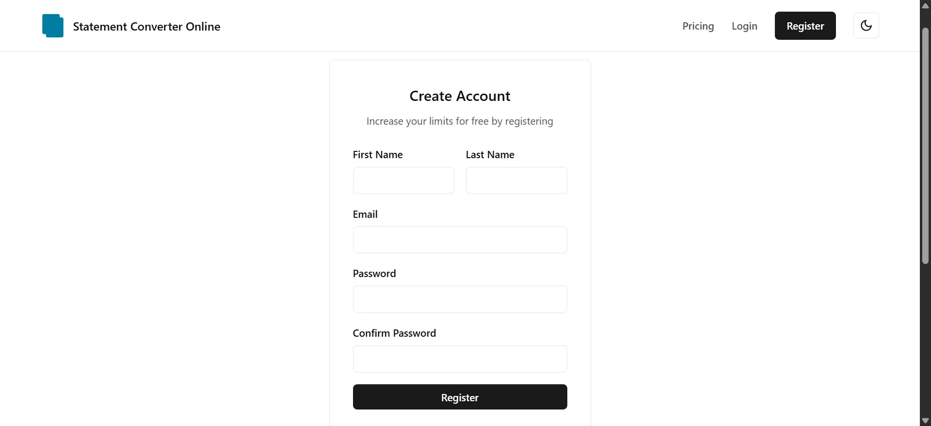 Screenshot 3 of Statement Converter Online