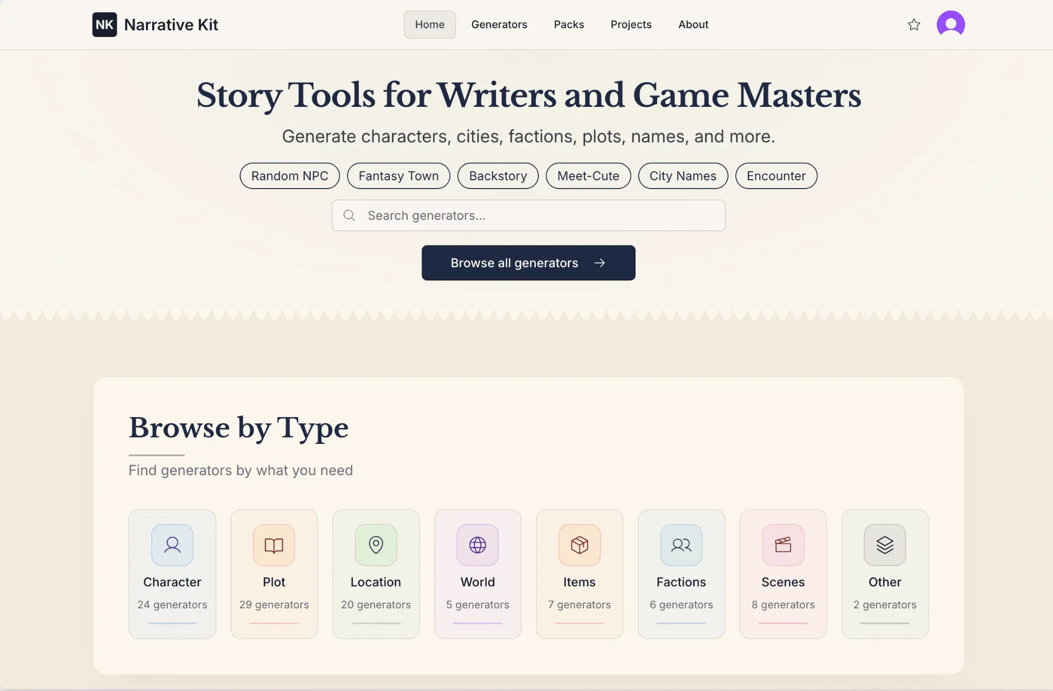Screenshot 1 of Narrative Kit