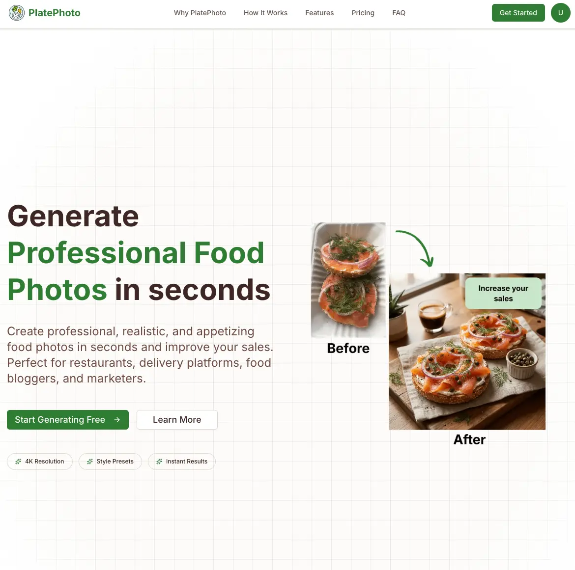 Screenshot 1 of Plate Photo AI