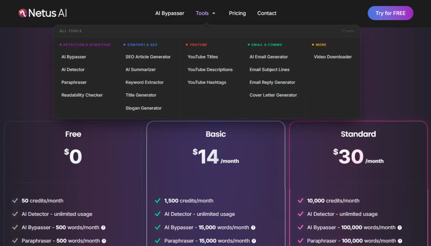 Screenshot 2 of Netus AI