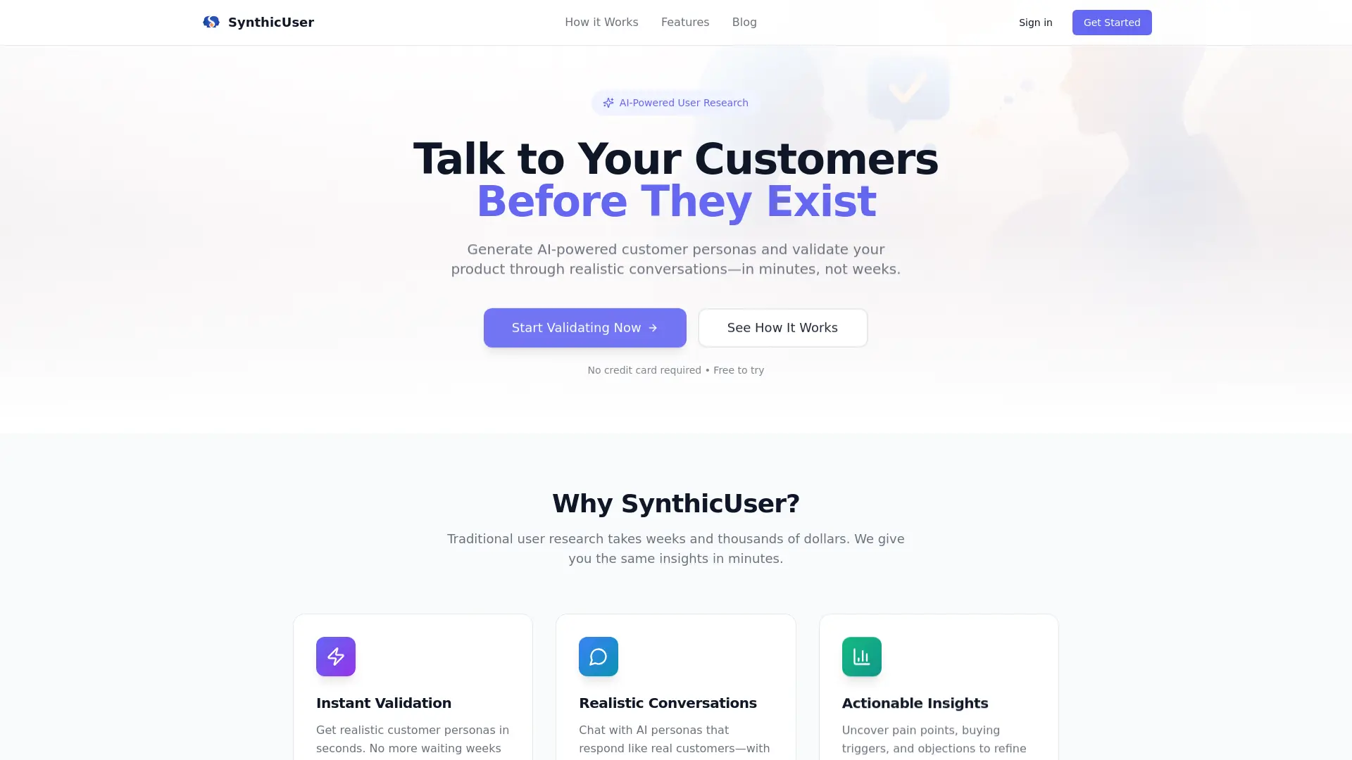 Screenshot 1 of SynthicUser