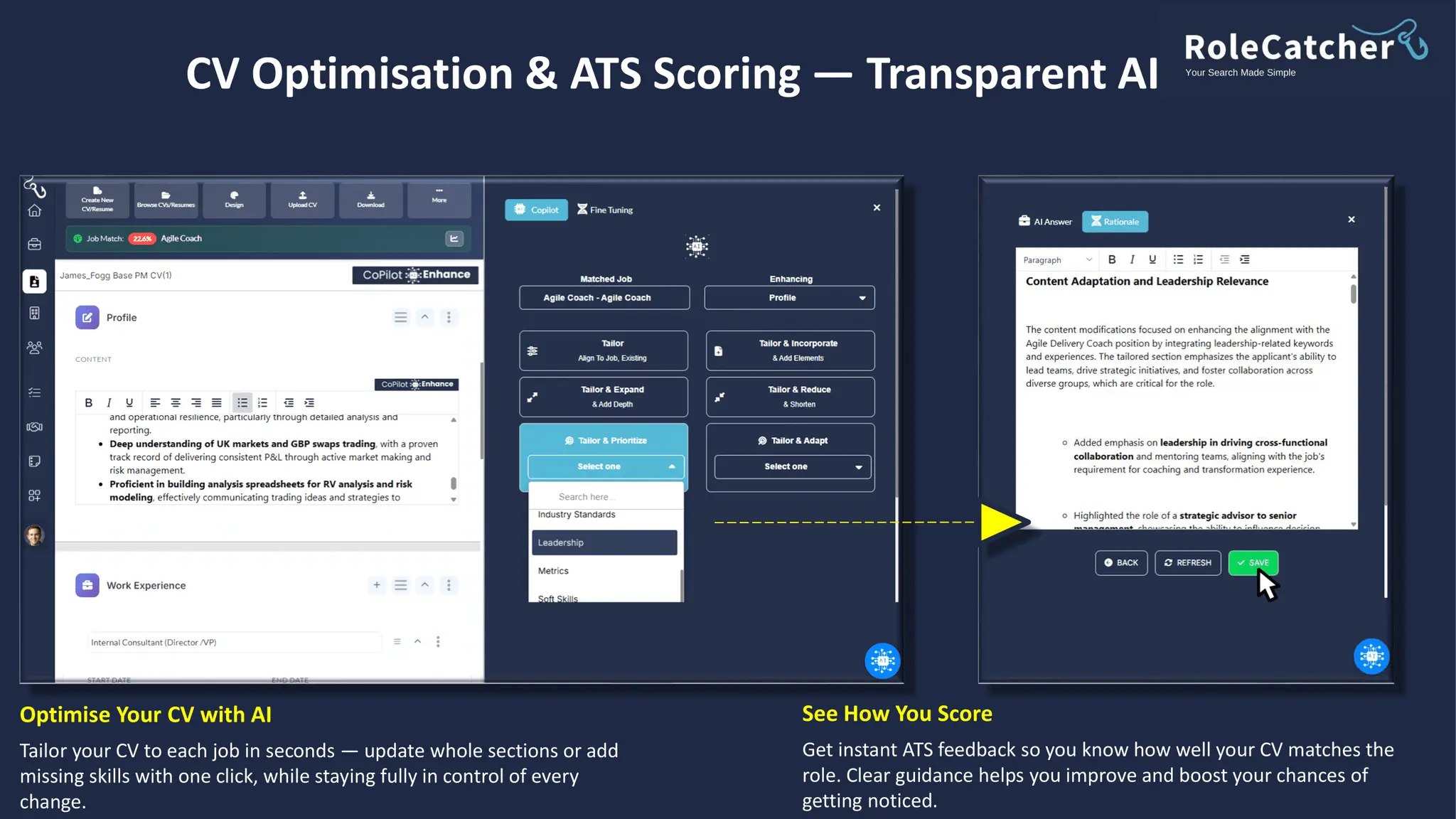 Screenshot 6 of RoleCatcher.com