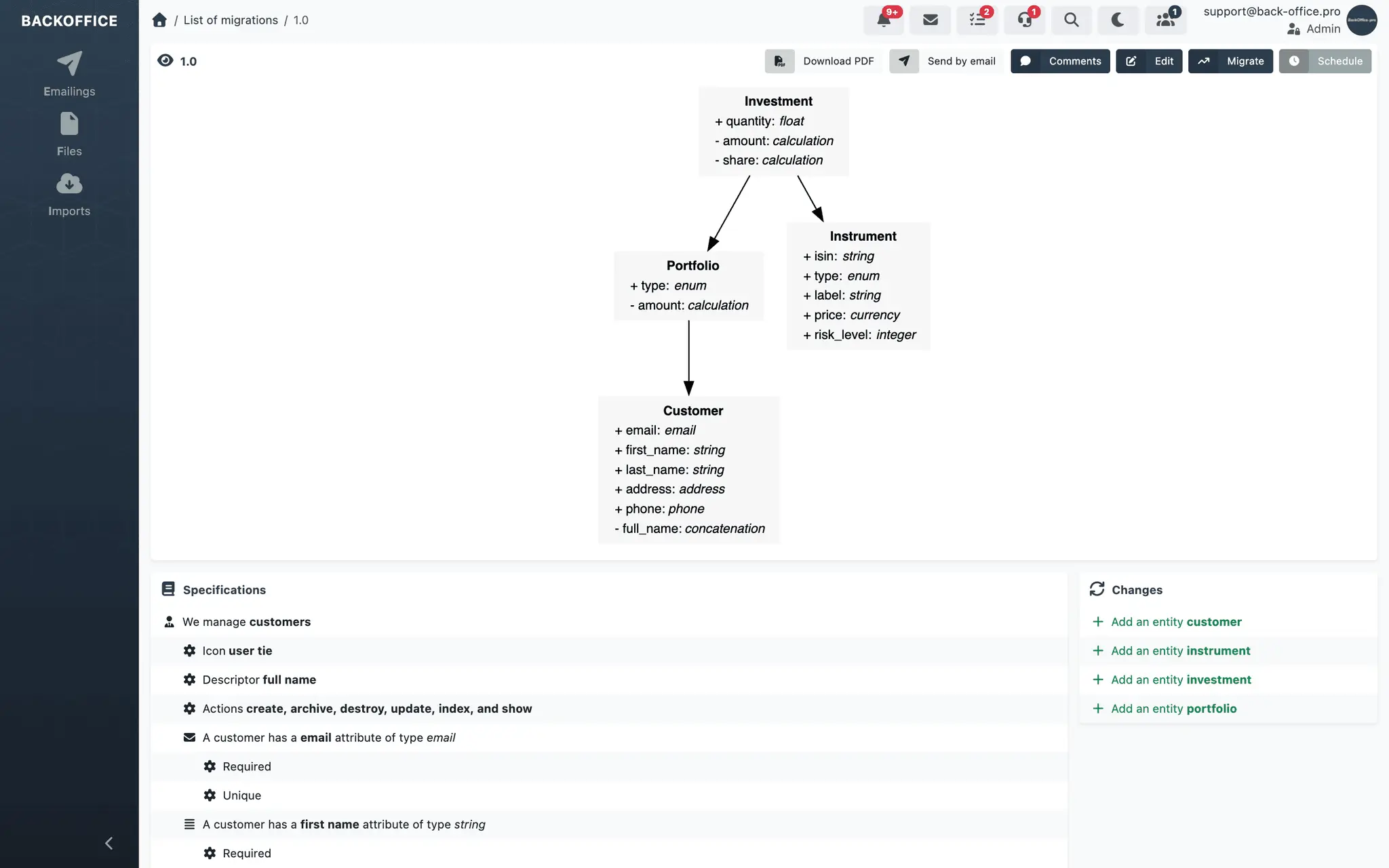Screenshot 1 of Back-Office.pro