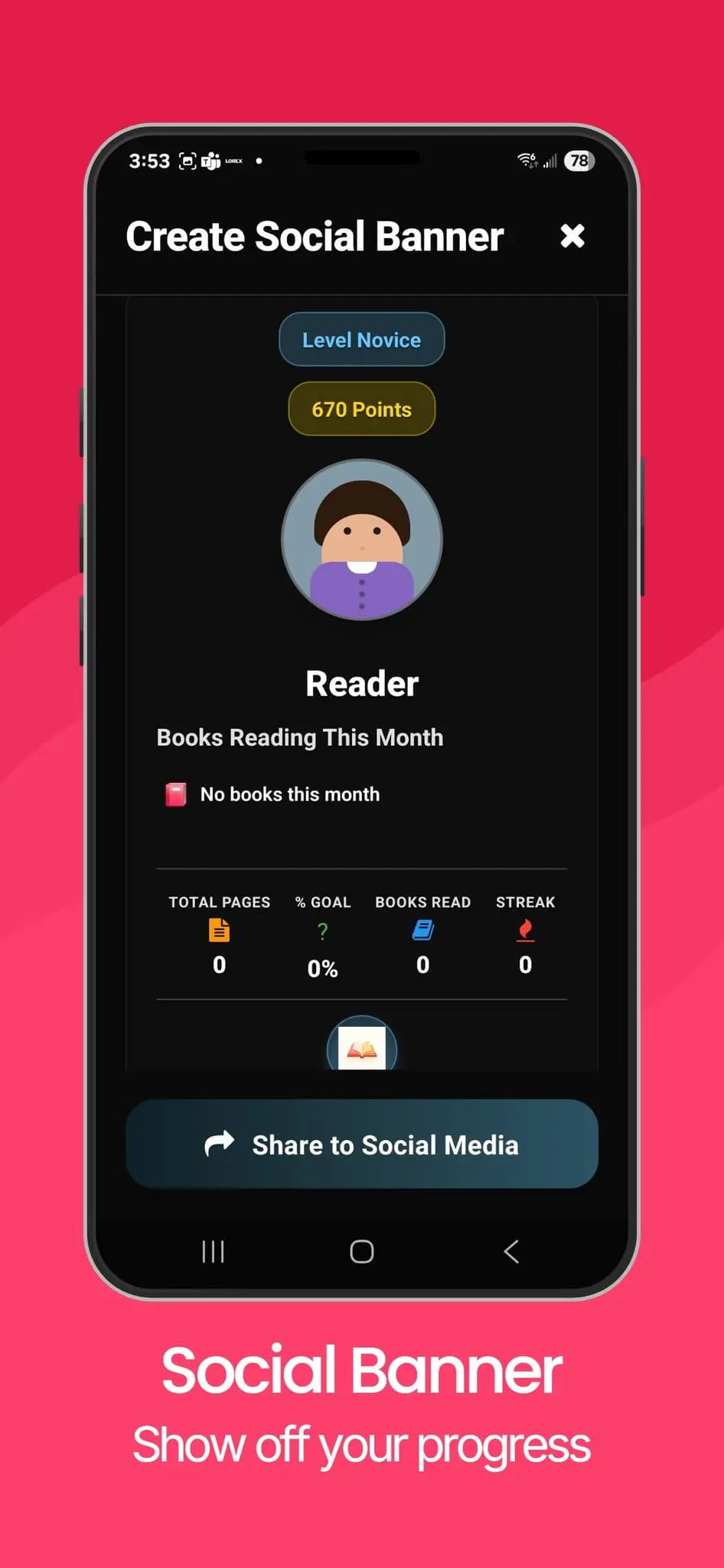 Screenshot 4 of OnePage Reading Tracker