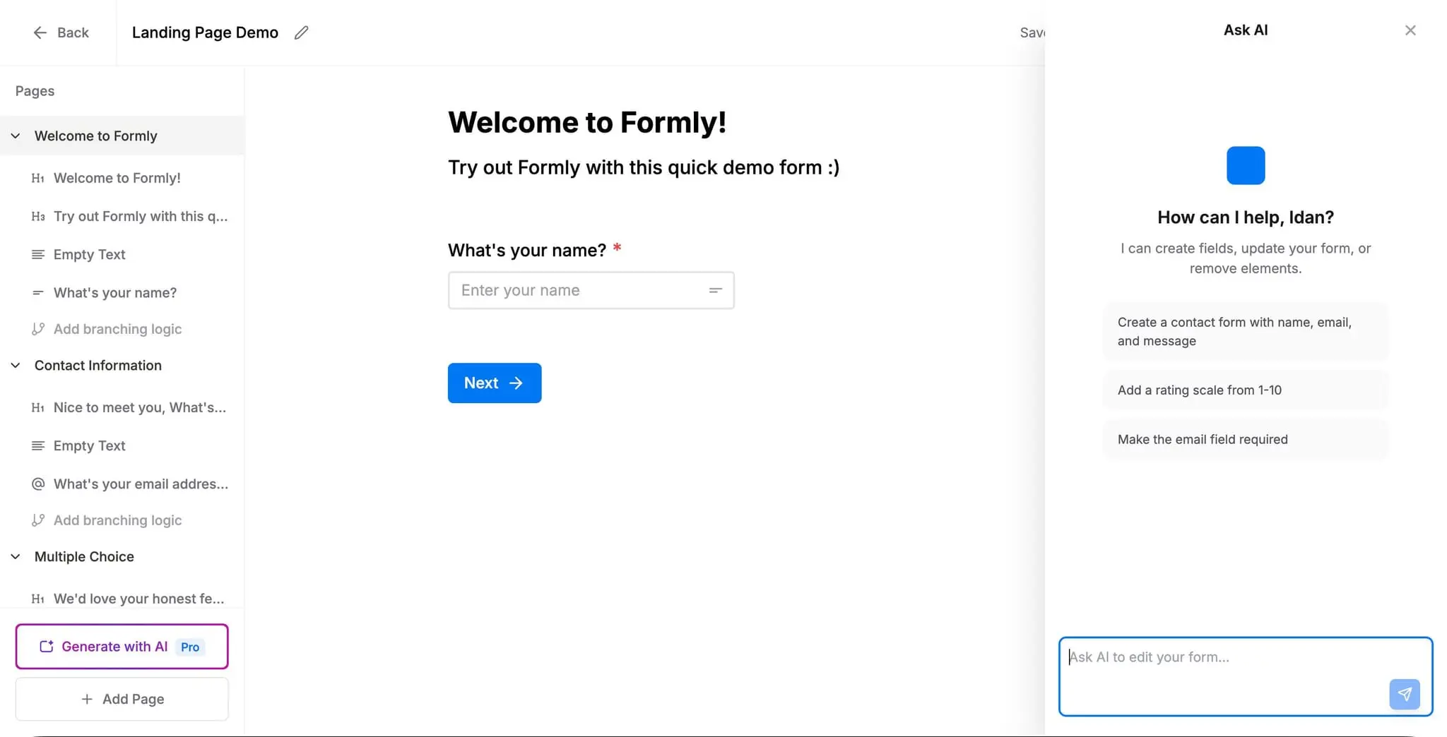 Screenshot 1 of Formly