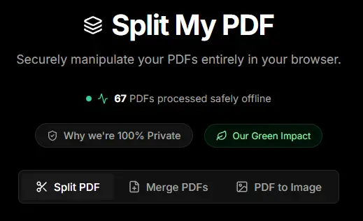Screenshot 1 of SplitMyPDF