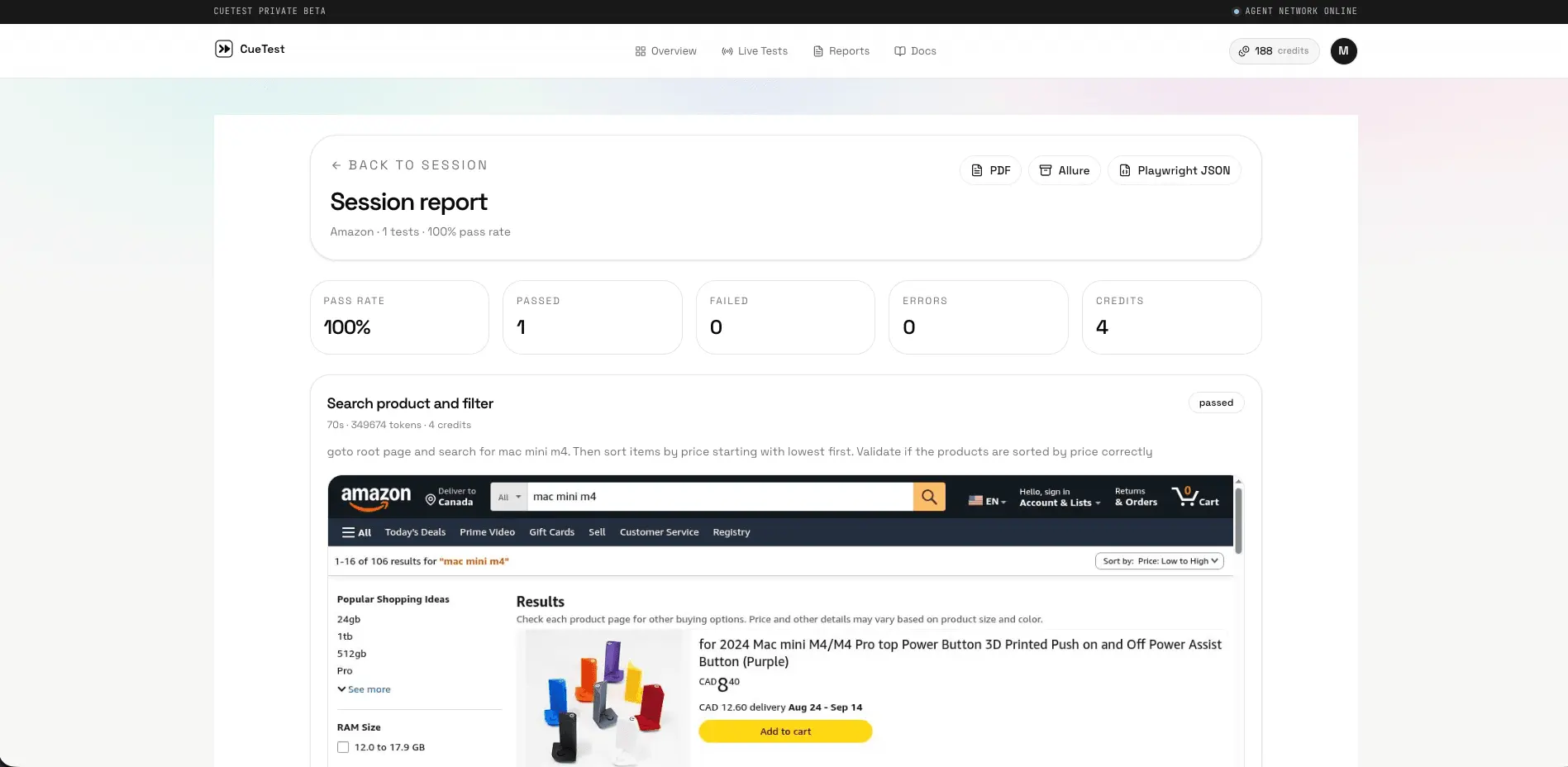 Screenshot 4 of CueTest