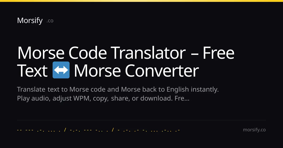 Screenshot 1 of Morsify
