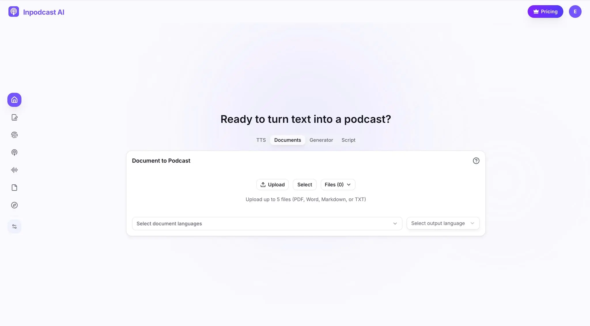 Screenshot 2 of Inpodcast AI