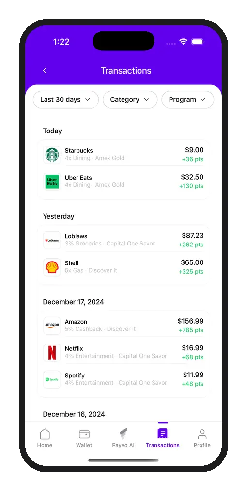Screenshot 1 of Payvo - Never Miss a Reward Again