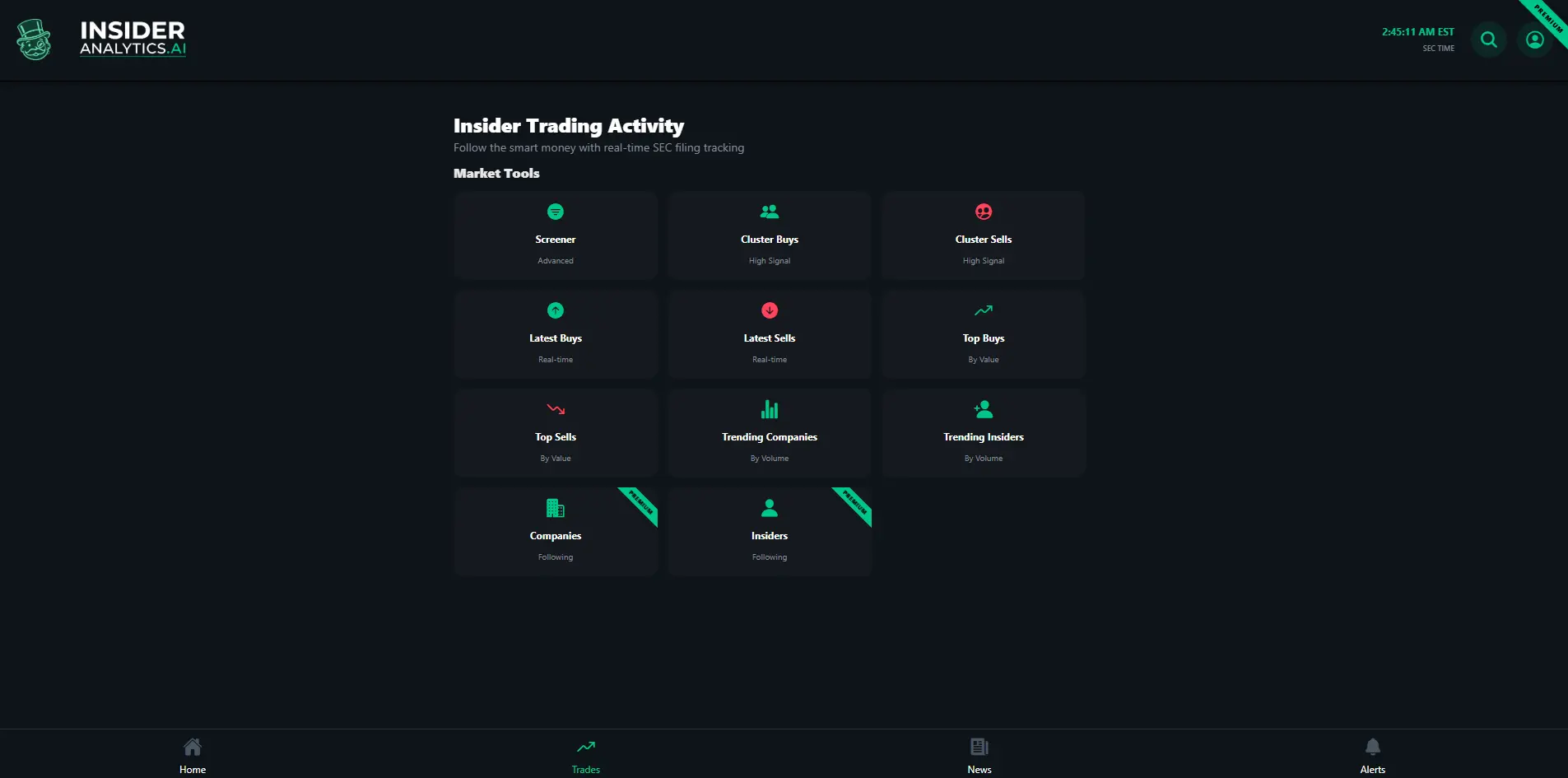 Screenshot 3 of Insider Trading Analytics