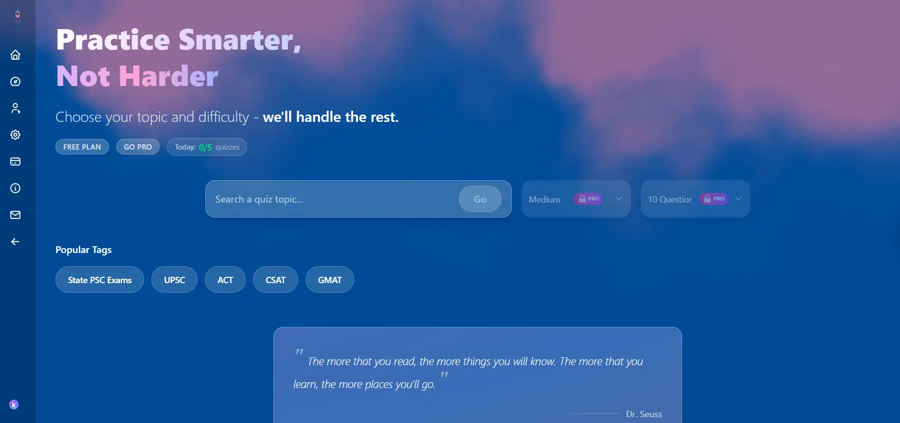 Screenshot 1 of Quizethic AI