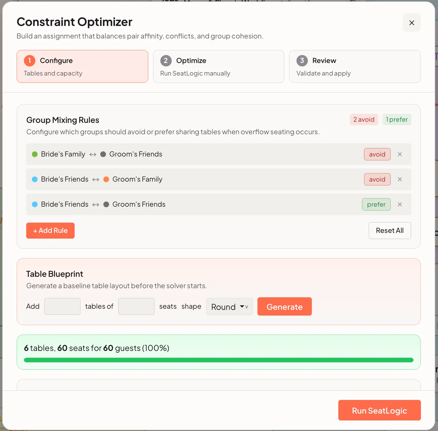 Screenshot 1 of SeatLogic