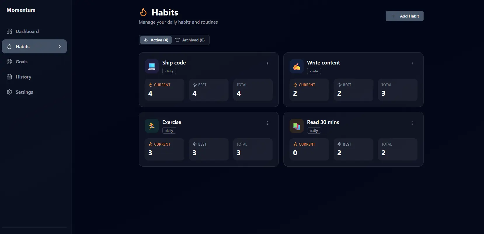 Screenshot 4 of Momentum Builder