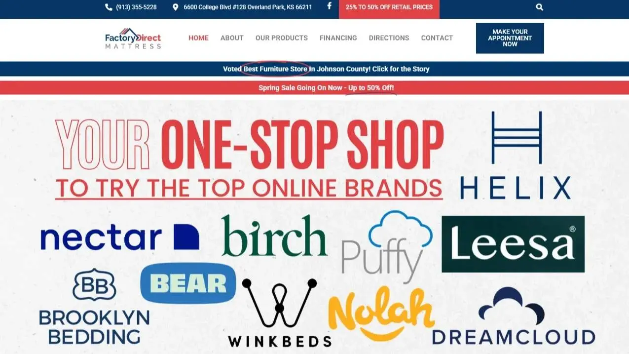 Screenshot 1 of Factory Direct Mattress of OP