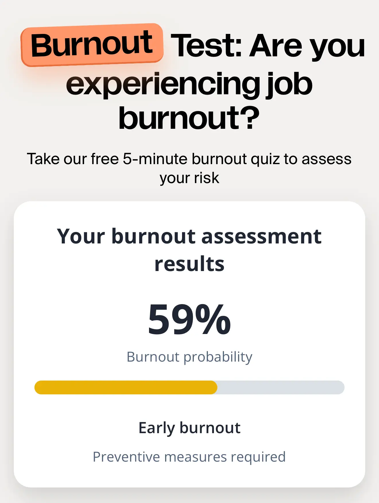 Screenshot 2 of TripleTen Burnout Test