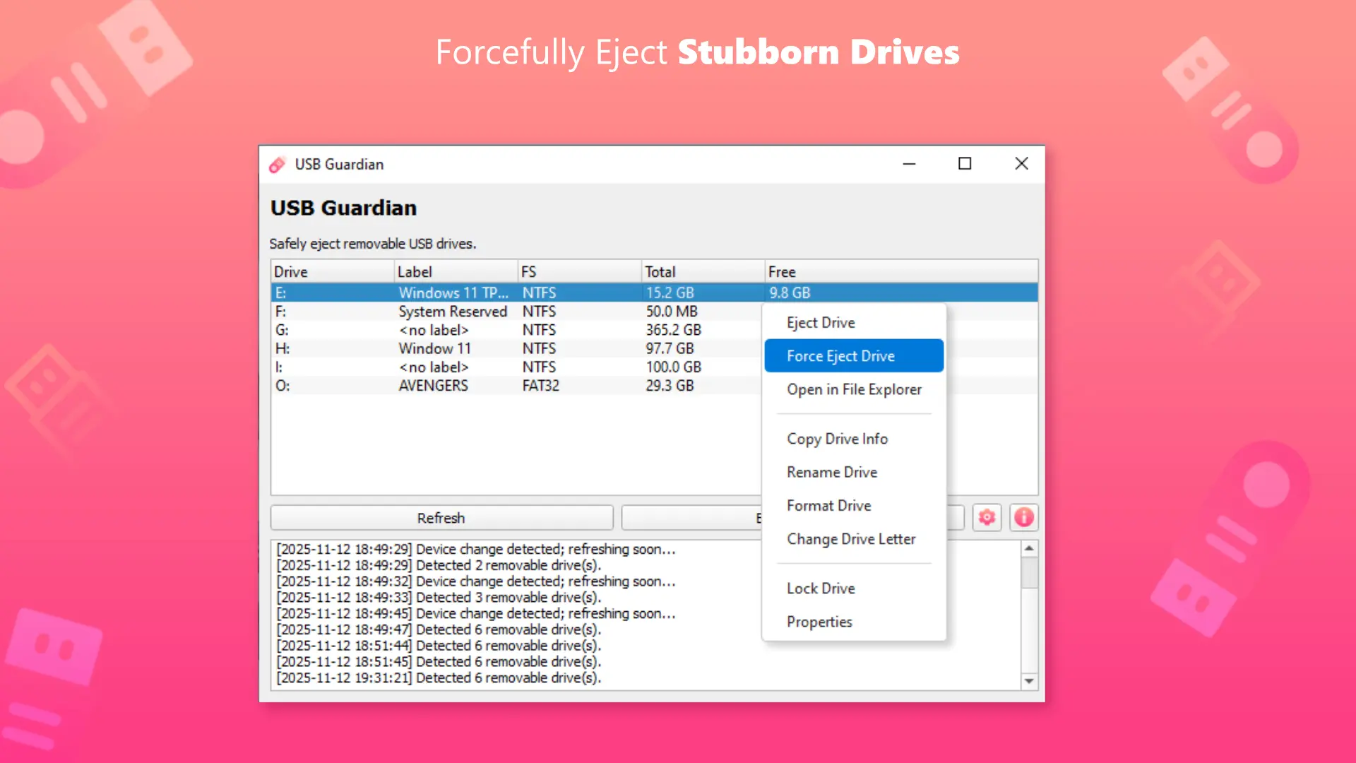 Screenshot 4 of USB Guardian (Windows)
