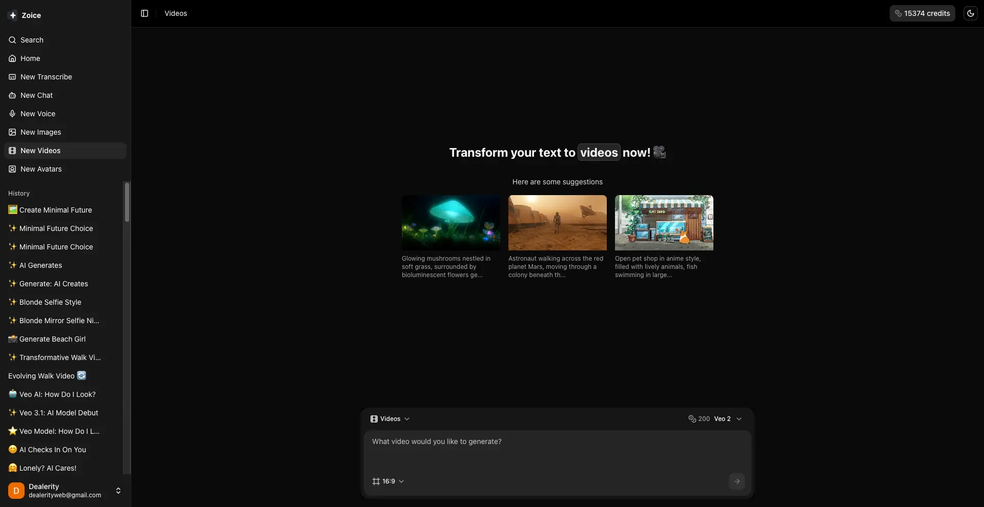 Screenshot 1 of Zoice Custom AI Avatar Generator
