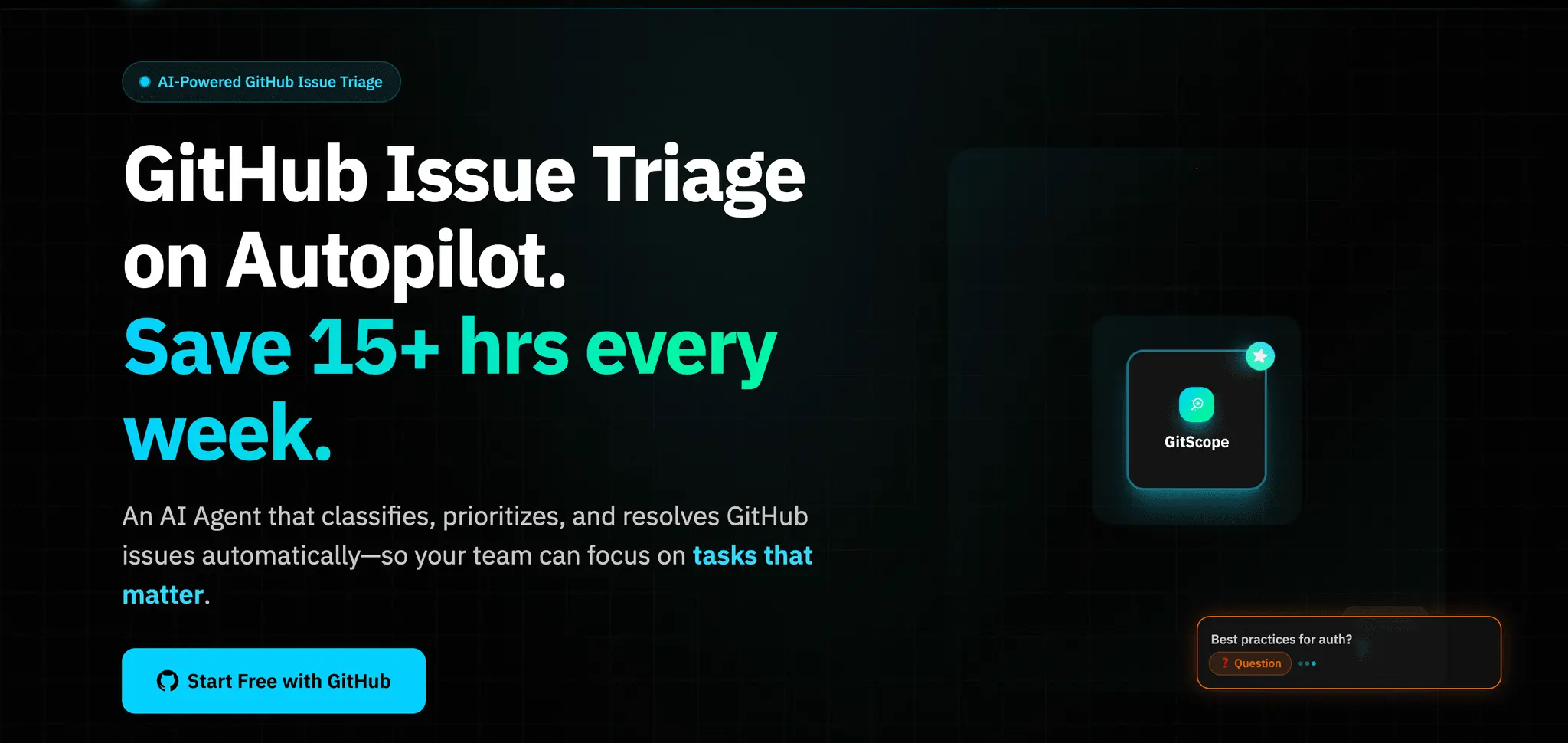 Screenshot 1 of GitScope - Automated OSS Issue Triage