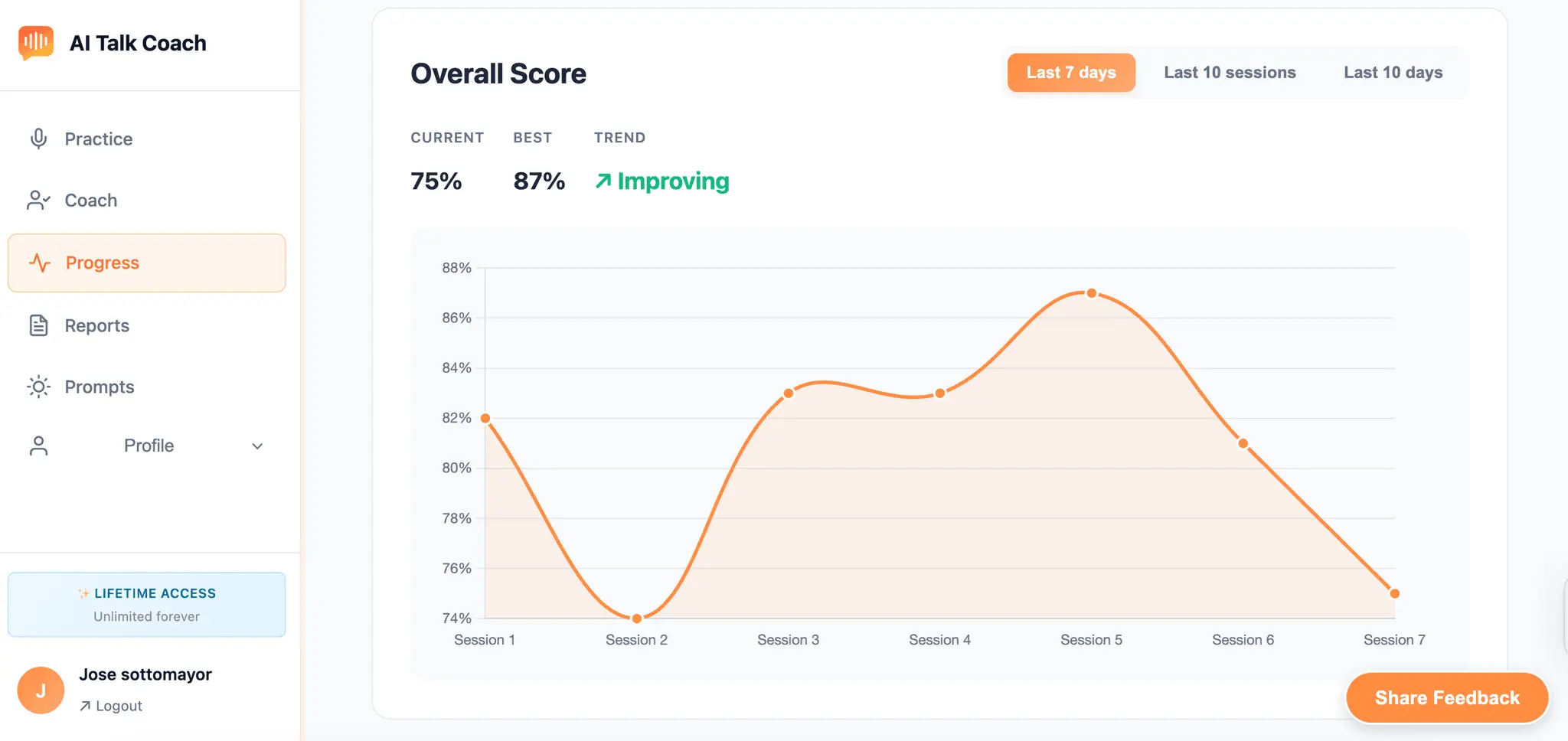 Screenshot 4 of Ai Talk Coach