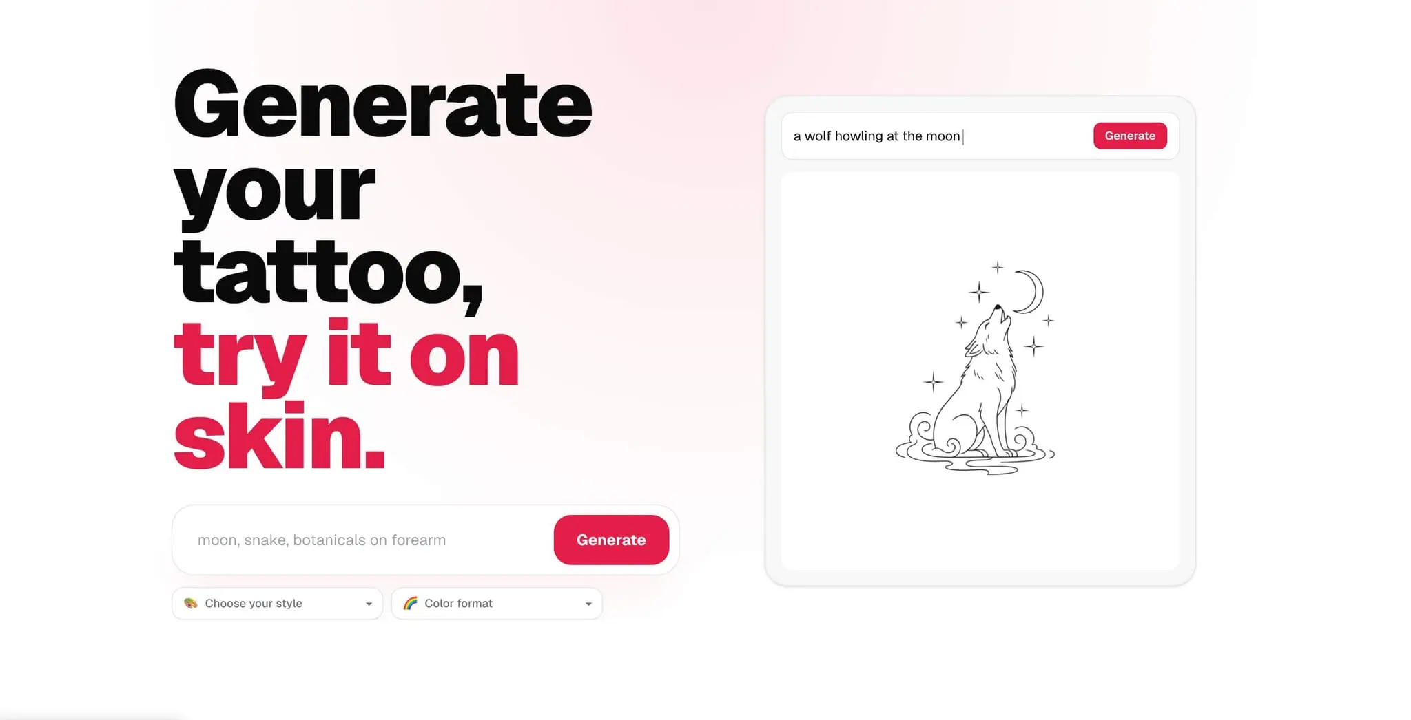 Screenshot 1 of CustomTattoo AI