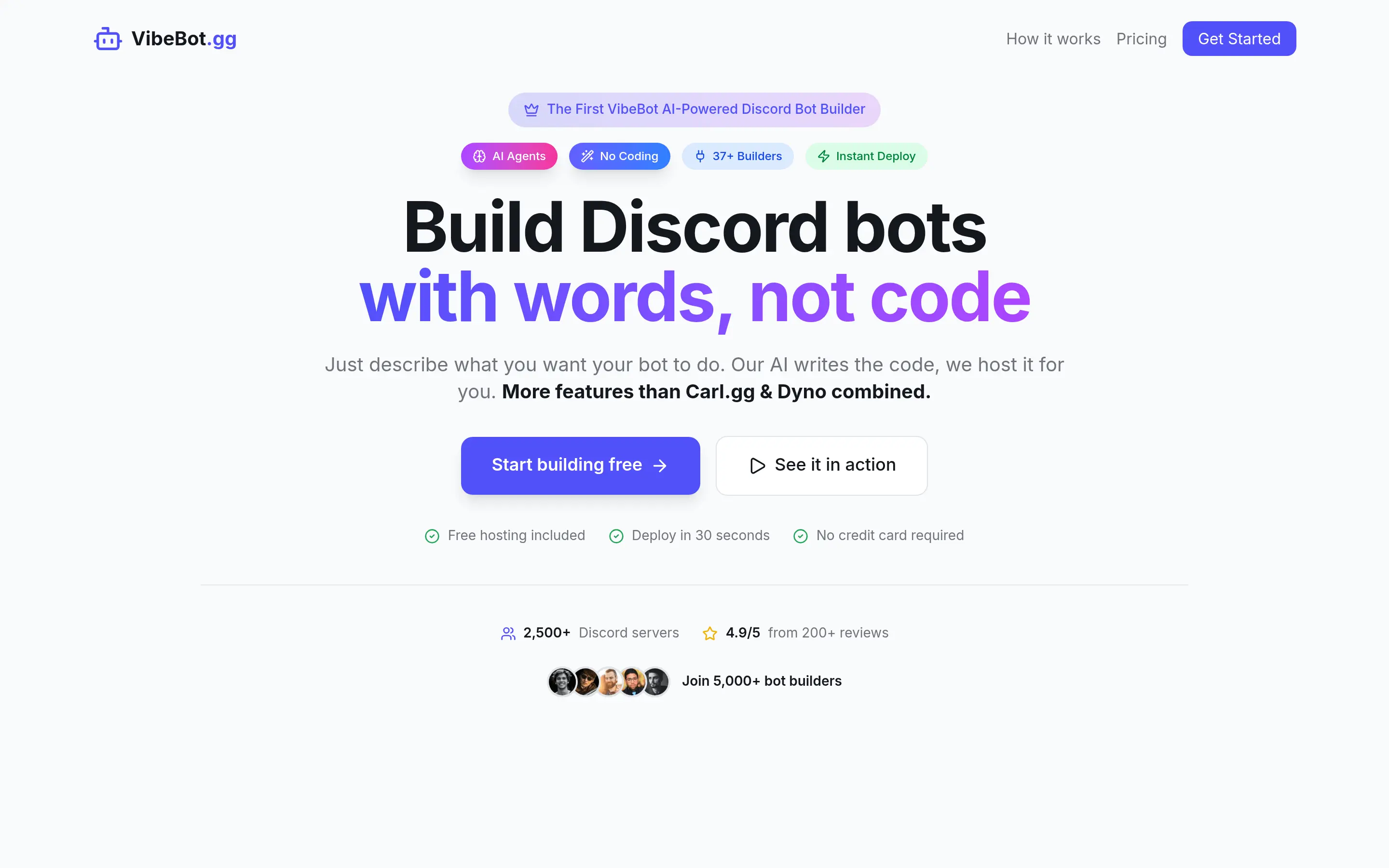 Screenshot 1 of VibeBot