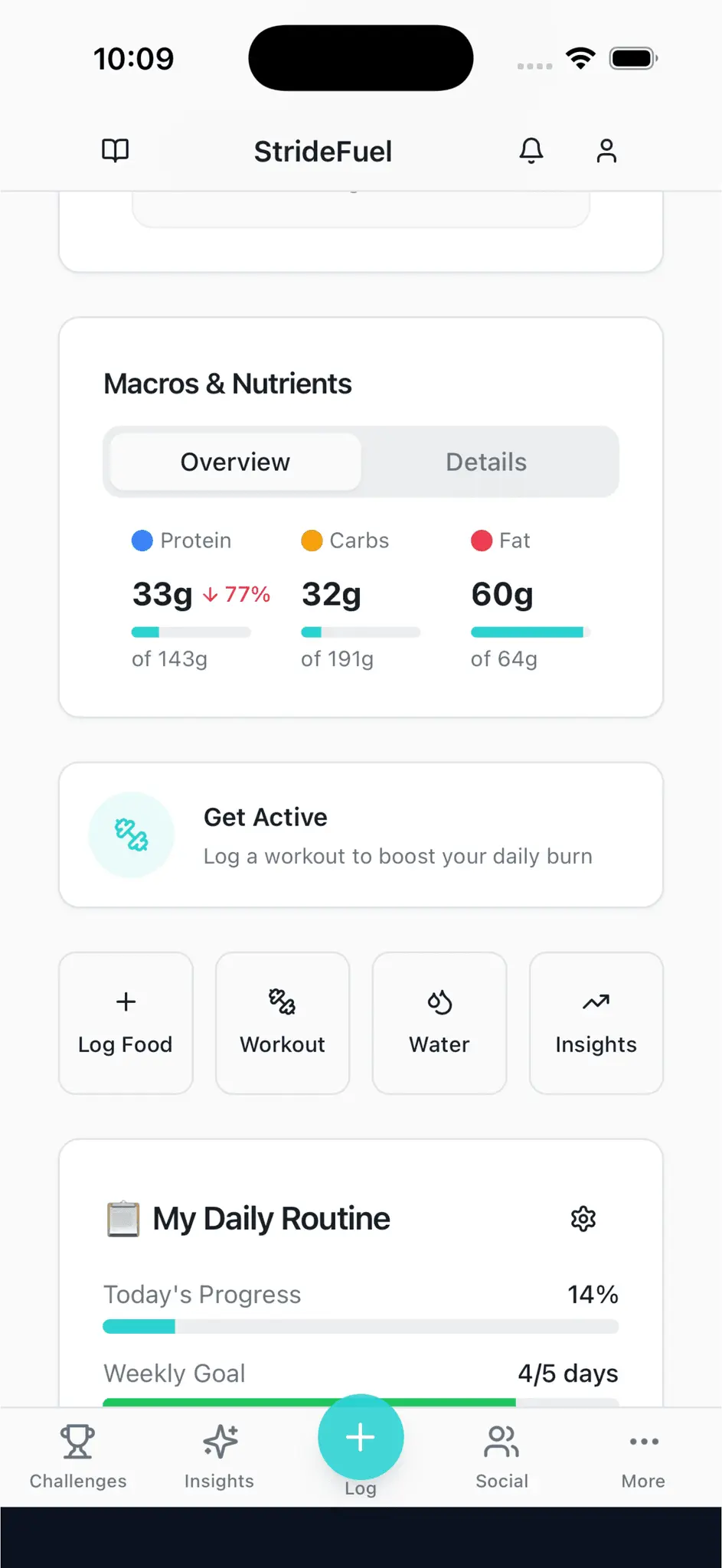 Screenshot 6 of StrideFuel