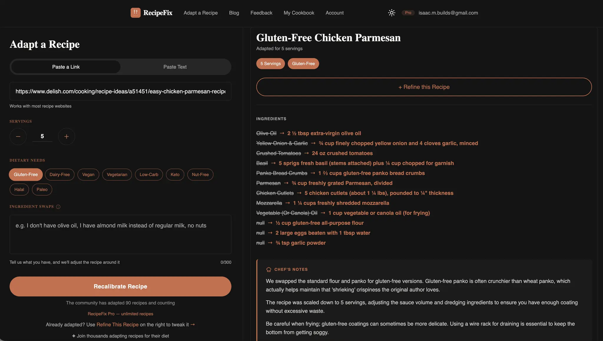 Screenshot 2 of RecipeFix