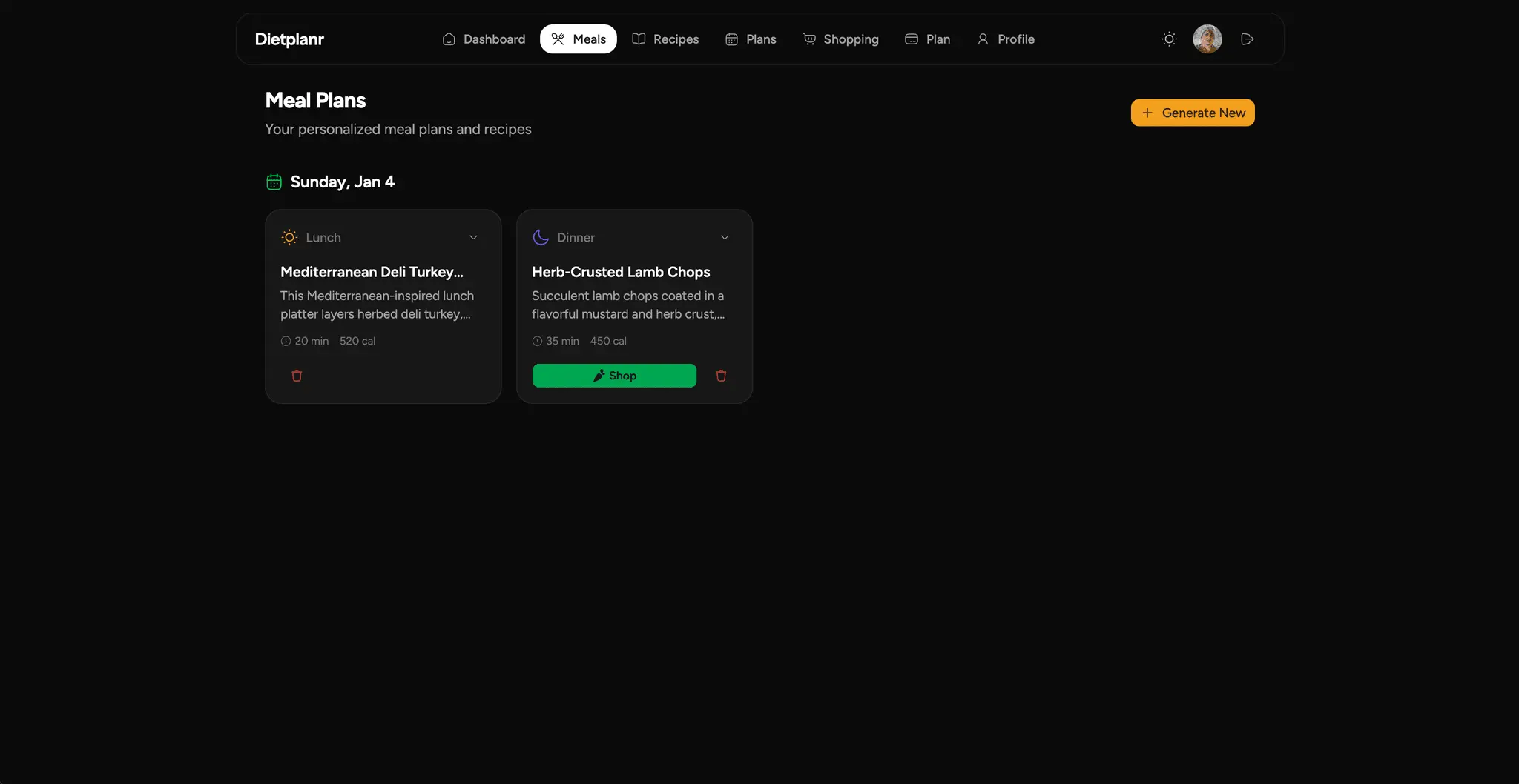 Screenshot 3 of Dietplanr