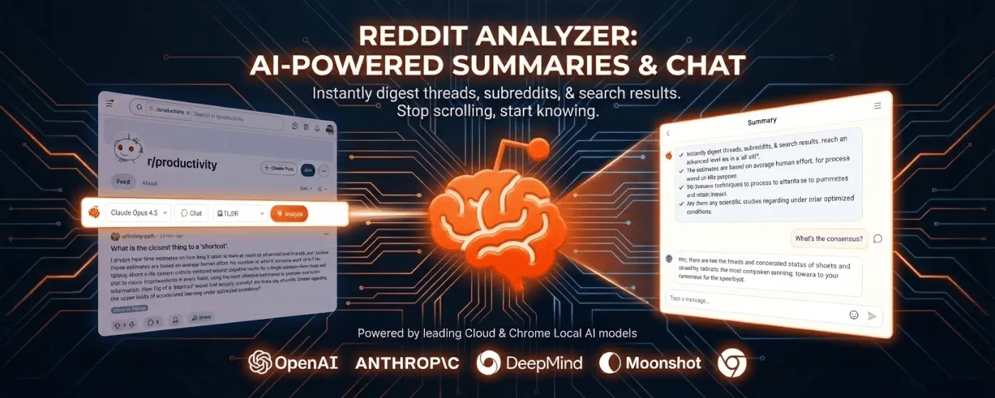 Screenshot 1 of Reddit Post Summarizer