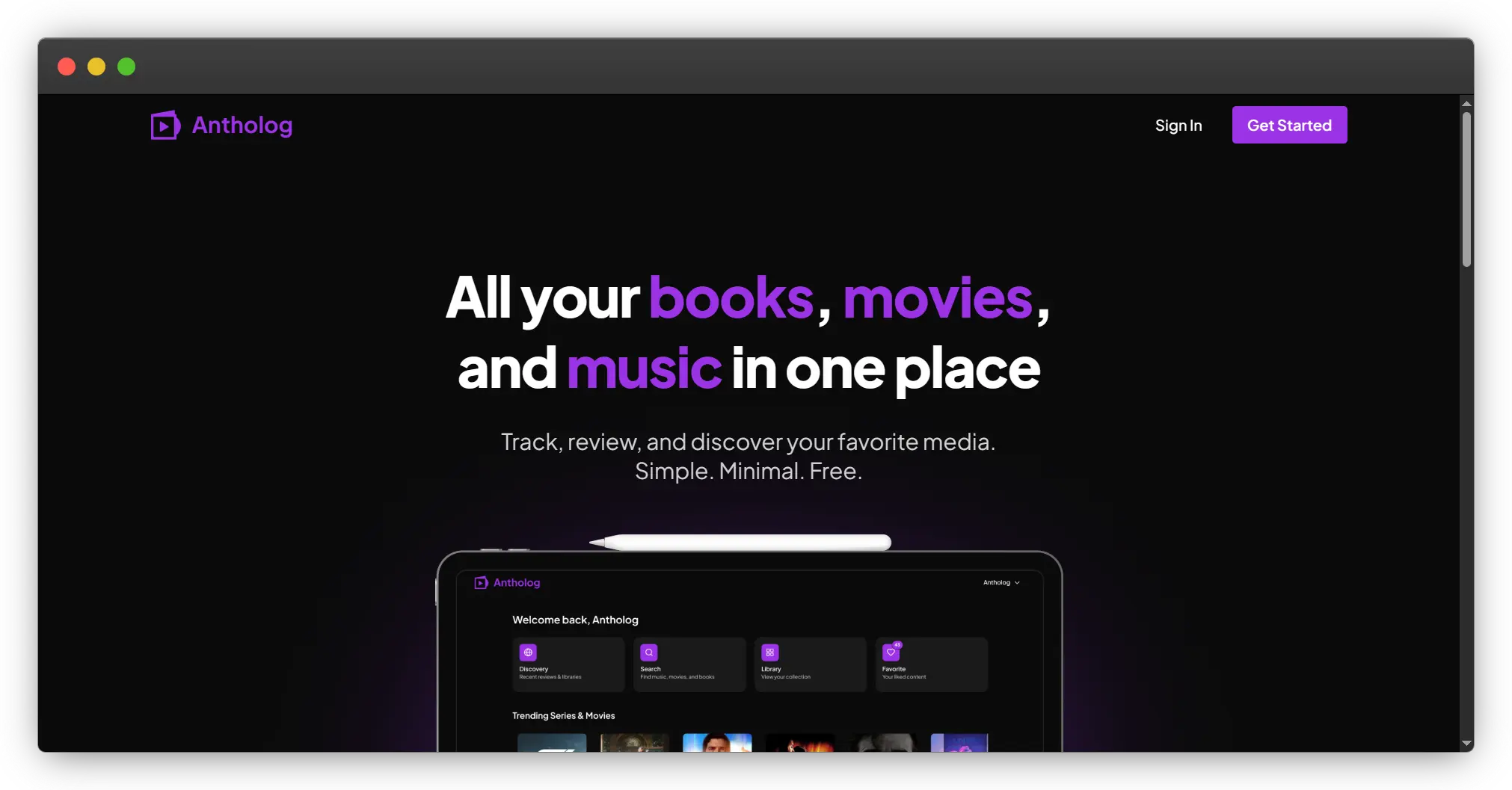 Screenshot 2 of Antholog