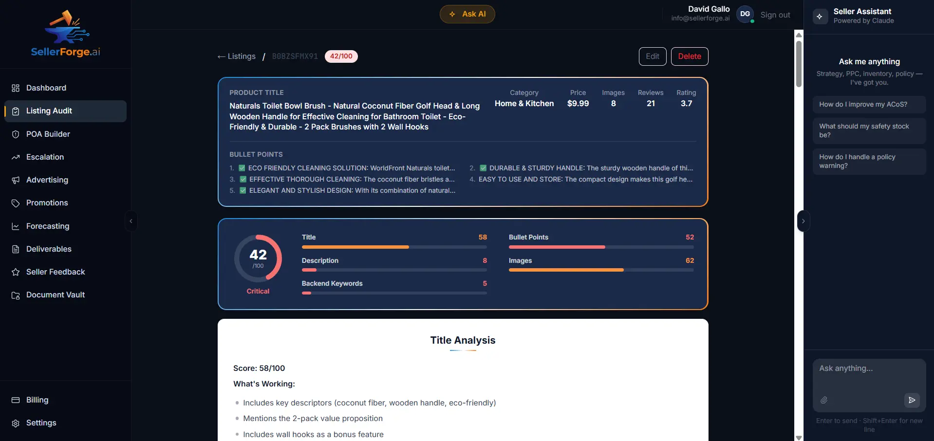 Screenshot 1 of SellerForge