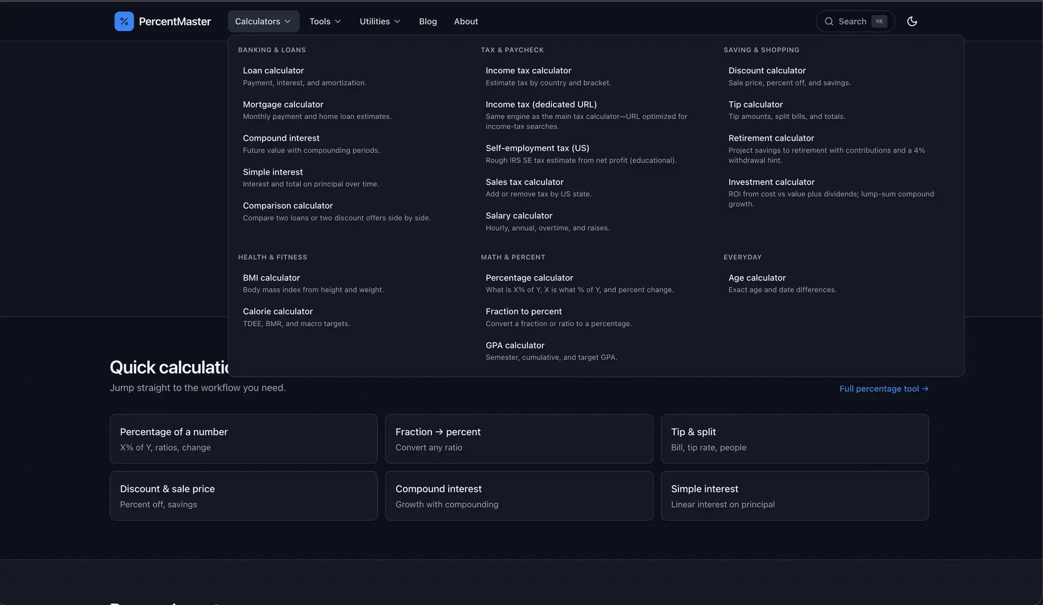 Screenshot 2 of PercentMaster