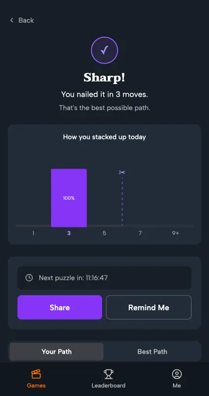 Screenshot 3 of Typecasted - Daily Movie Trivia Games