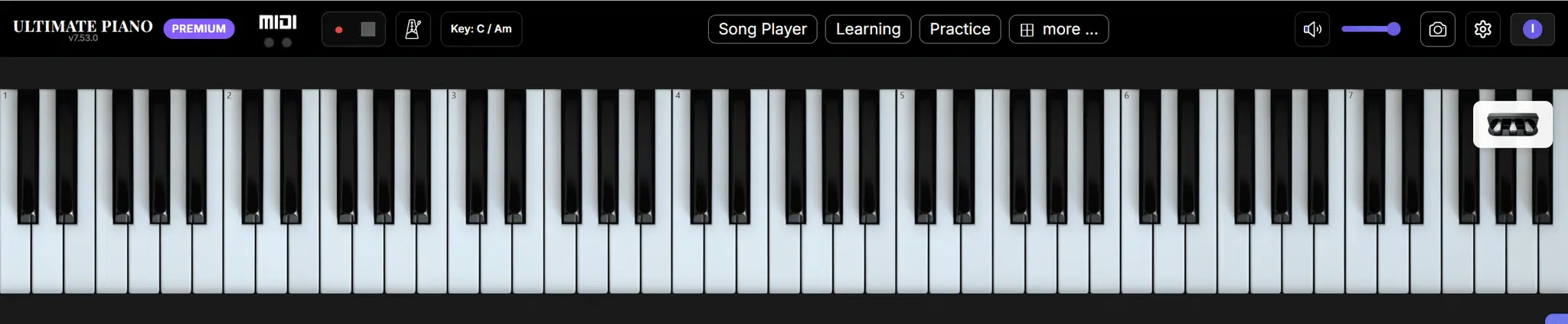 Screenshot 1 of The Ultimate Piano