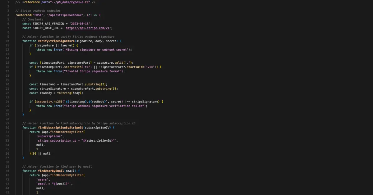 Screenshot 3 of PocketStarter: a PocketBase boilerplate