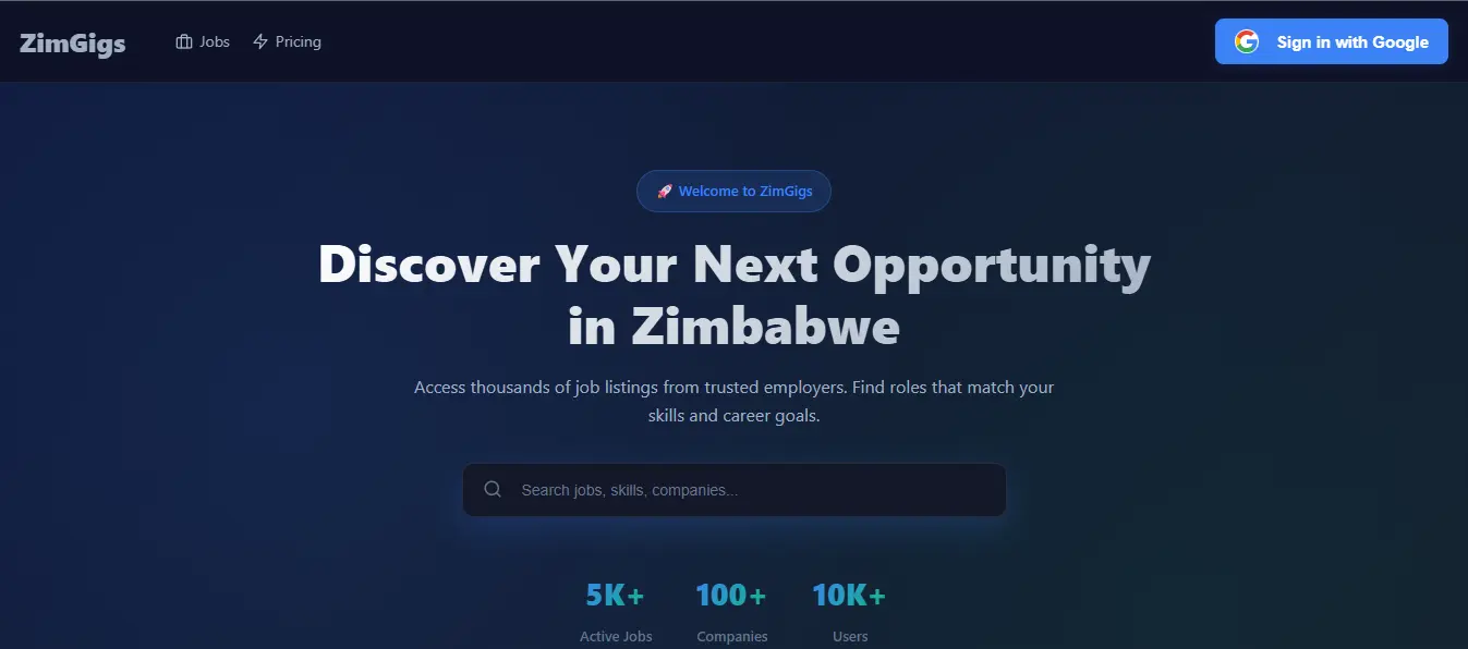 Screenshot 3 of ZimGigs