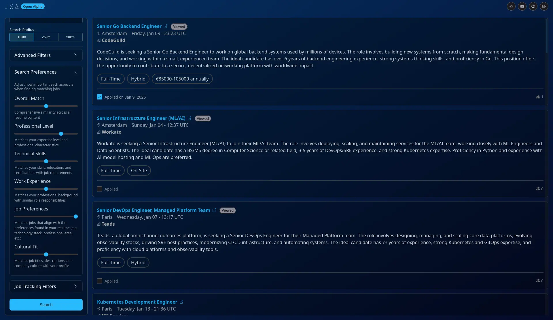 Screenshot 2 of Job Search Assistant