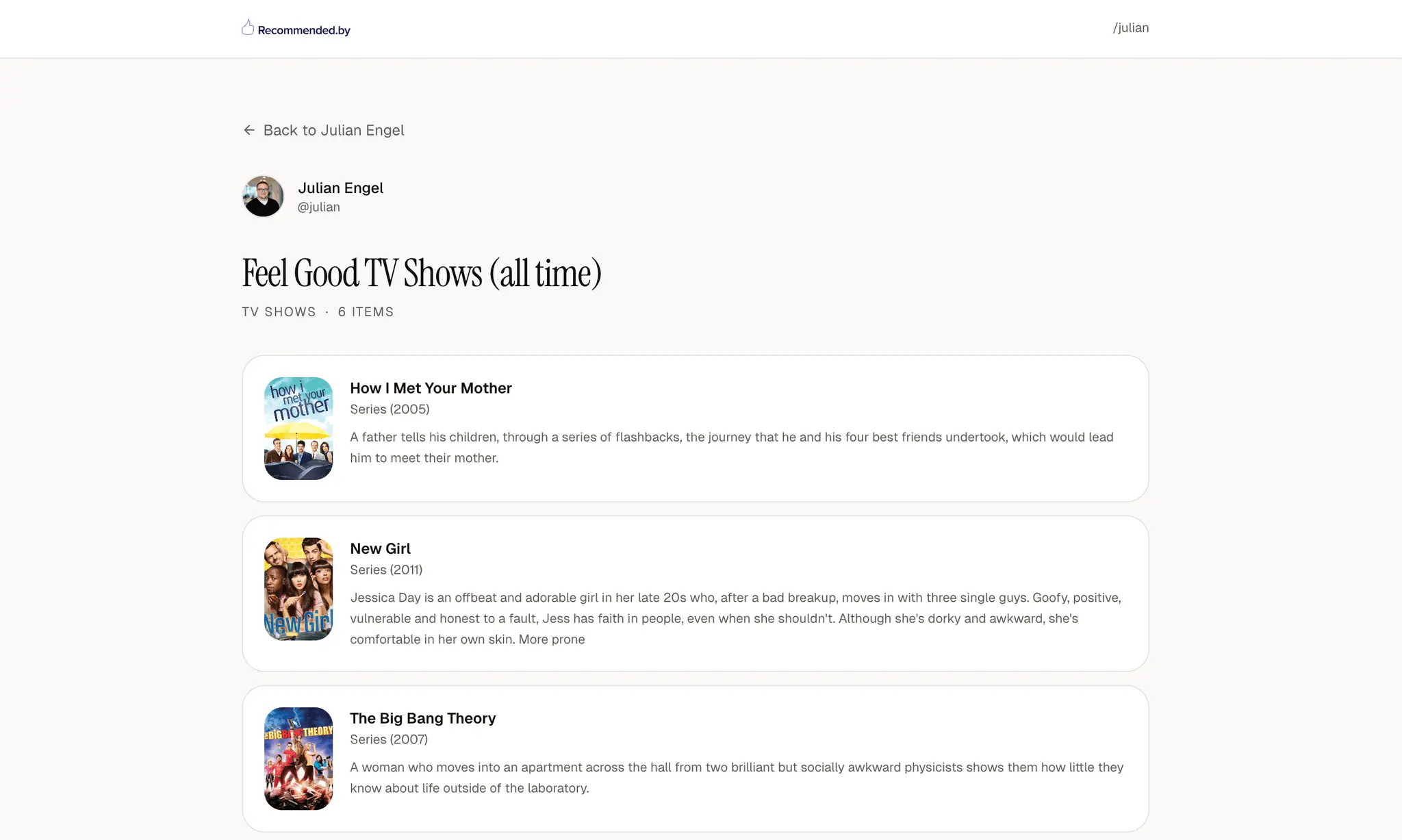 Screenshot 2 of recommended.by