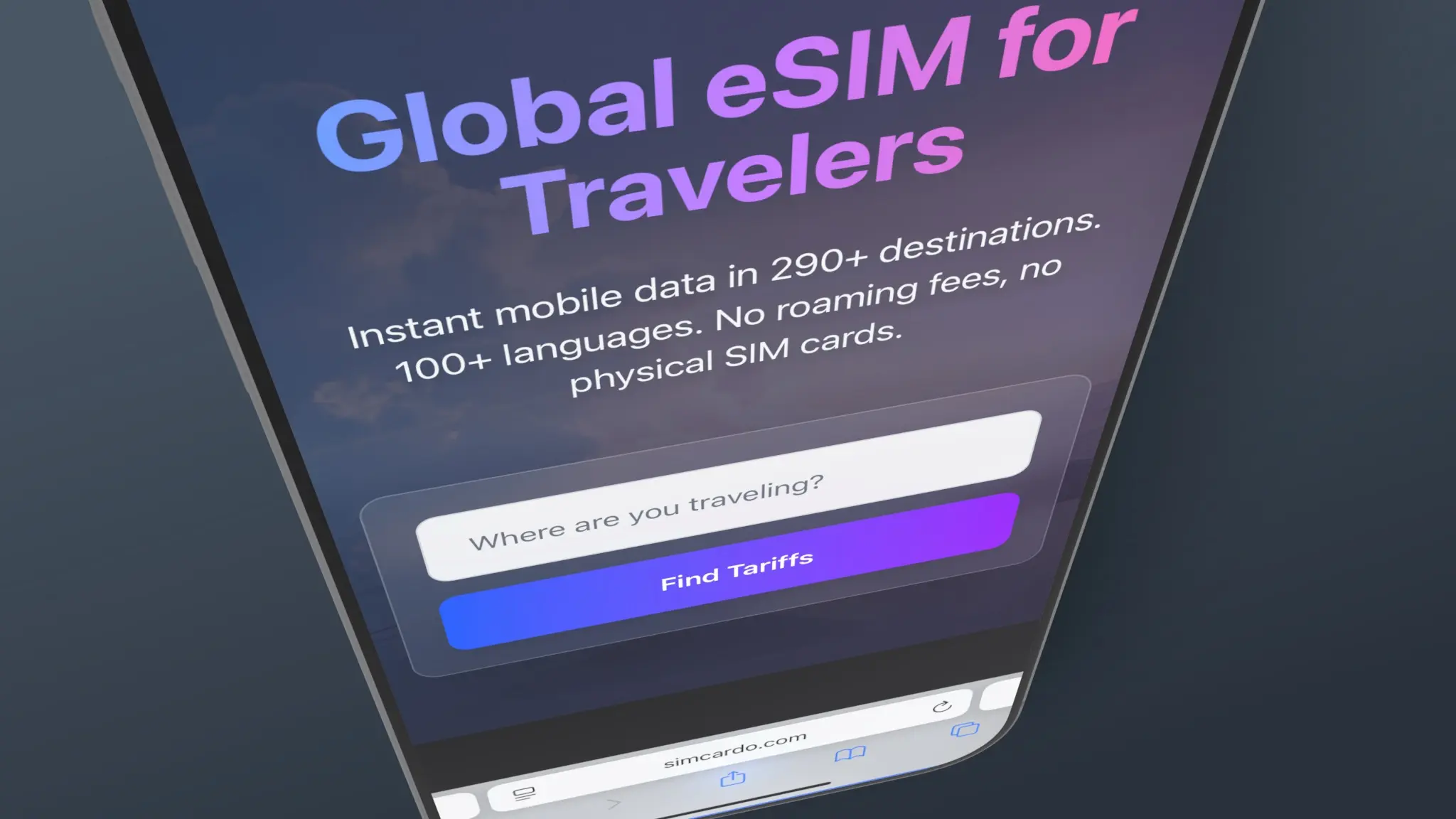 Screenshot 1 of Global eSIM for Travelers – Simcardo