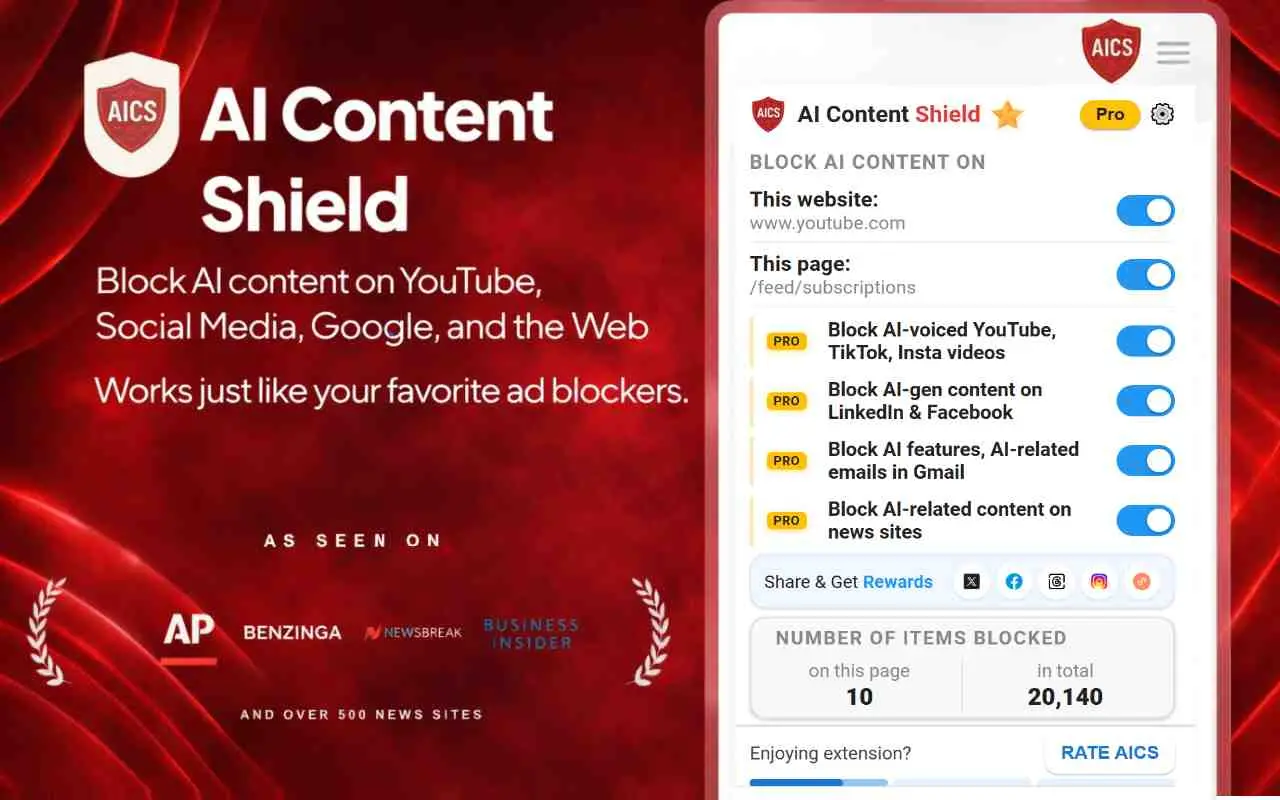 Screenshot 1 of AI Content Shield