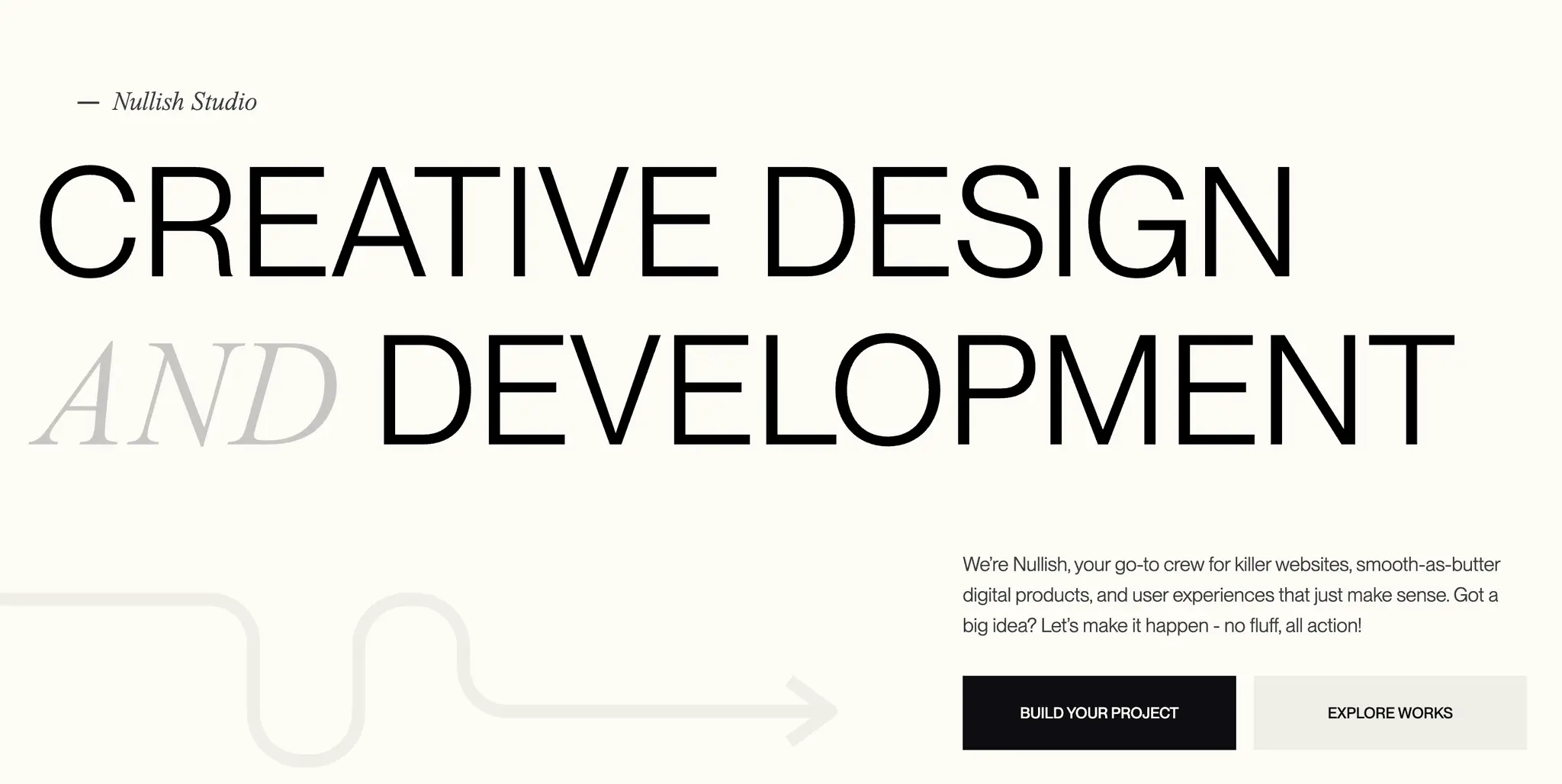 Screenshot 1 of Nullish Studio - Creative Design and Dev
