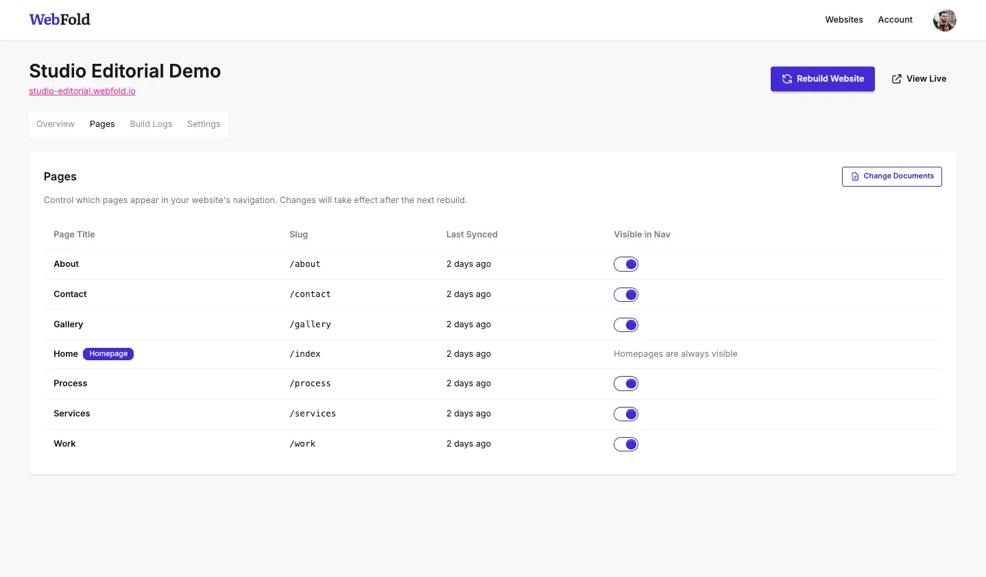 Screenshot 2 of WebFold