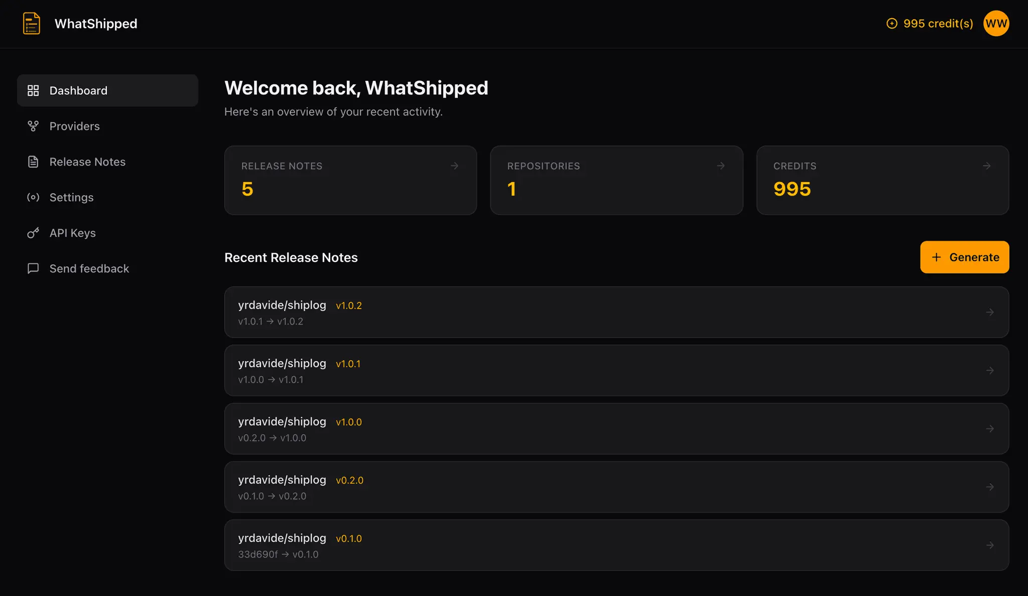 Screenshot 1 of WhatShipped