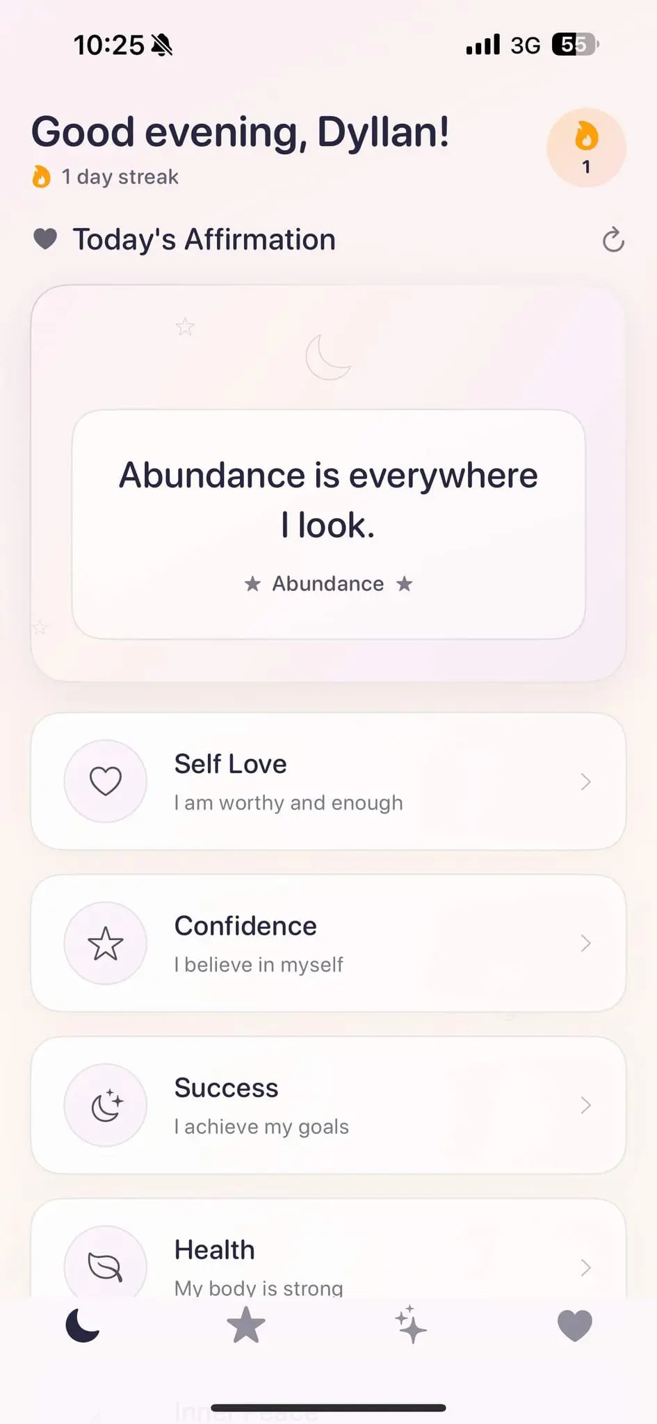Screenshot 1 of Daily Affirmations - Miracle